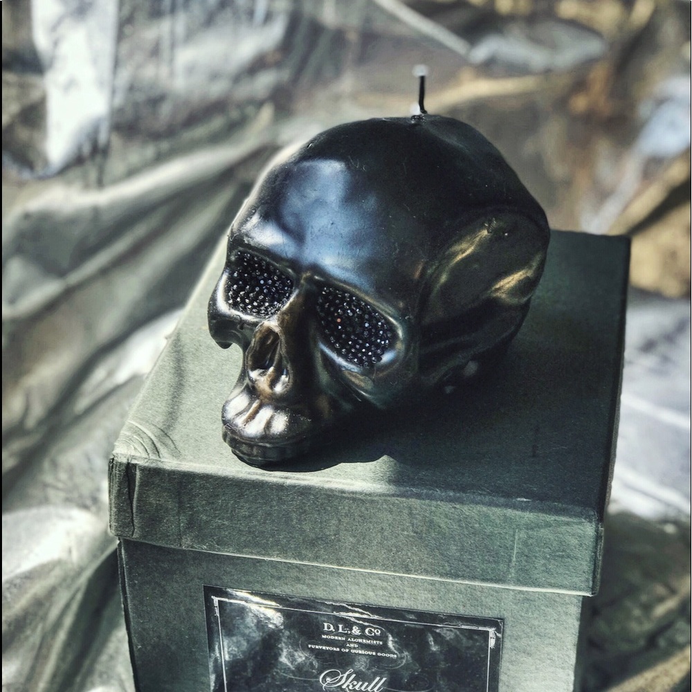Brand New D.L,&Co Skull Candle with box